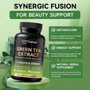 CHTNature Private Label integra chicchi di caffè verde ACV <span class=keywords><strong>EGCG</strong></span> estratto di tè verde capsule - Product Image 4