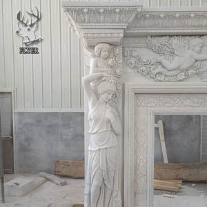 पश्चिमी शैली की फैक्टरी थोक सफेद संगमरमर की मूर्ति फिकेट मैटल - Product Image 4