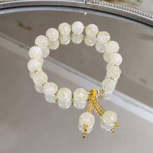 Pulsera de Cristal de Color Caramelo de Moda, Pulsera Ajustable con Cuentas de Vidrio, Joyería Fina para Mujeres y Niñas - Product Image 2