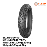 Nouveau pneu tout-terrain (aventure/croisière/tout-terrain) pour moto 90/90-19 pour remplacement/maintenance