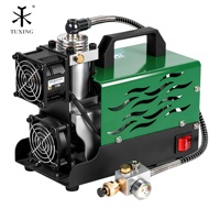 Compresseur d'air PCP TUXING en promotion, à double ventilateur, refroidissement rapide, 300 bars, 30 MPa, 4500 PSI, pour plongée sous-marine, mini-chasse, paintball, sans huile