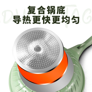 Maifan Stone Non Stick <b>Frying</b> <b>Pan</b> With Lid 32Cm For Gas And <b>Induction</b> Cooktops - Product Image 5