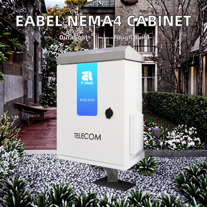 Gabinete de Red <span class=keywords><strong>para</strong></span> Exteriores E-Abel, Personalizado OEM, de Acero Inoxidable con Recubrimiento en Polvo, Montado en Poste, Caja Eléctrica <span class=keywords><strong>para</strong></span> Telecomunicaciones, NEMA4 - Product Image 3