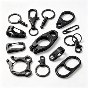 Accessoires de porte-clés pour sac de vélo en acier inoxydable durable avec gravure de logo personnalisée usinée CNC - Product Image 4