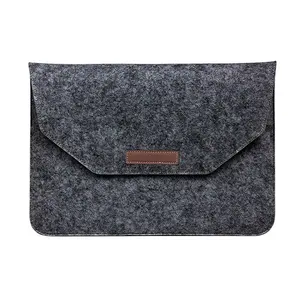 Offre spéciale étui pour ordinateur portable sac de transport pochette pochette en feutre de laine pochette pour ordinateur portable 14/15 pouces feutre pochette pour ordinateur portable