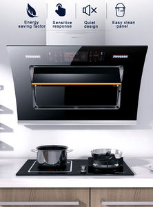 Campana extractora de <span class=keywords><strong>grasa</strong></span> para <span class=keywords><strong>cocina</strong></span>, <span class=keywords><strong>extractor</strong></span> de humo montado en la pared de acero inoxidable, 750mm - Product Image 2