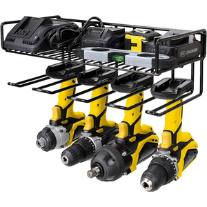 Étagère à outils flottante réglable-Panneau de grille modulaire mural pour une organisation d'outils personnalisable dans le <span class=keywords><strong>garage</strong></span> - Product Image 1