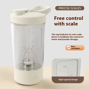 USB 전기 단백질 셰이커 병 휴대용 충전식 블렌더 컵 다목적 400ml 믹싱 컵 피트니스 운동 - Product Image 4