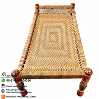 Lit à baldaquin moderne pliable en bois de manguier massif avec taille personnalisable - Artisanat Manish Art, meubles de salon du Rajasthan
