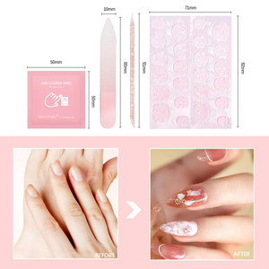 Ibcccndc, paquete de bolsa láser en polvo, kit de herramientas para uñas, uñas postizas reutilizables duraderas, pegamento de gelatina extraíble, juego de Arte de uñas - Product Image 2