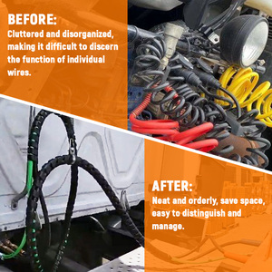 Us 15ft <strong>3</strong> in 1 ABS &amp; Power Air Line Hose Kit Wrap <strong>7</strong> <strong>Way</strong> Electric Line Pvc/tuv Air Lines for Tractor Trailer Semi Truck <strong>Parts</strong> - Product Image 2