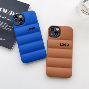 Pour <span class=keywords><strong>iPhone</strong></span> 14 pro Max étui doudoune visage X <span class=keywords><strong>12</strong></span> 13 11 15 Plus Pro Max <span class=keywords><strong>coque</strong></span> de téléphone Puffer - Product Image 4