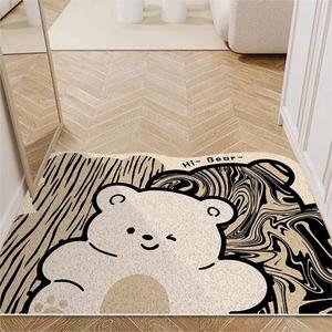 Alfombra de Entrada de Estilo de Dibujos Animados, Multicolor, Duradera, para Escuela o Aula, de Terciopelo con Bucles - Product Image 5