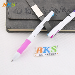 Dernier ensemble de stylos à bille multifonctionnel 3 couleurs du fournisseur direct Logo personnalisé pour les fournitures de papeterie promotionnelles scolaires - Product Image 4