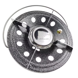Réchaud de camping portable extérieur à gaz liquéfié, mini-brûleur en acier avec valve, petit réchaud à gaz pour cuisson - Product Image 1