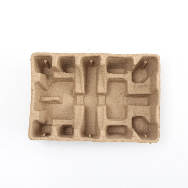 Motor Paper Tray Dry-Pressed Wet-Pressed Pulp Molded Shock-Resistant Drop-Proof Unbleached Used Express Packaging for Electronic