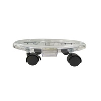 Pot de fleur mobile plateau en plastique outil de jardin outil de culture de plantes d'intérieur Base ronde en plastique jardin Pot Mover avec plateau