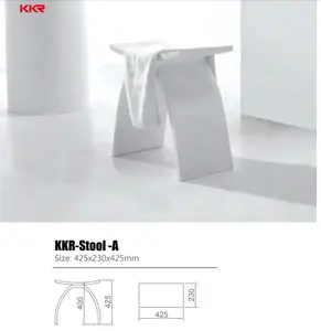 Скамейки с Белой и Черной Отделкой KKR, душевые стулья, гарантия 10 лет для ванной комнаты