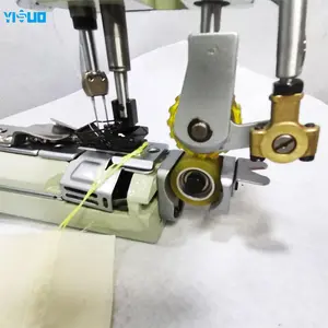 YS-927-PL-D Industrial Sewing Machine Direct Drive Double Needle Feed Off-Arm Chain Stitch Sleeves Trousers New Condition Motor