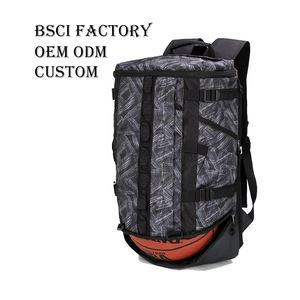 Sac à dos décontracté de sport de plein air pour hommes Sac à dos de <span class=keywords><strong>basket</strong></span>-ball bon marché d'usine avec support de ballon de football - Product Image 1