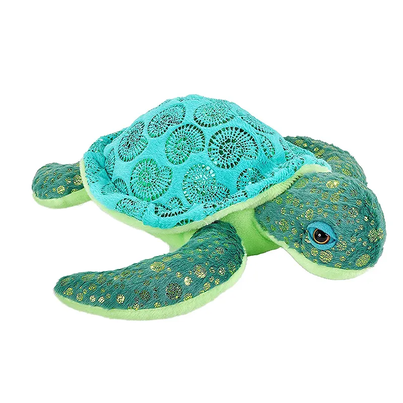 Alta qualidade realista Stuffed Tortoise Soft Toy Simulação Sealife Animais Lovely Cute Sea Turtle Plush