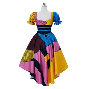 Vestido de Princesa Colorido con Mangas Abullonadas para Mujer, Disfraz de Cosplay de Halloween para Personajes de Películas y <span class=keywords><strong>Anime</strong></span> - Product Image 5