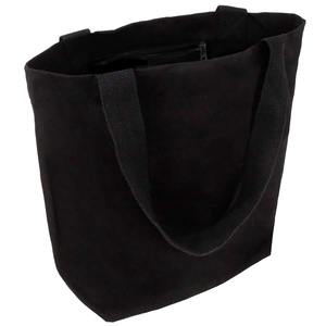 กระเป๋าผ้าใบสีดำแบบพับได้และใส่ของได้เต็มที่ - Product Image 1