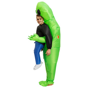 Halloween Carnival Funny Theme Party donna uomo bambini adulto verde <span class=keywords><strong>Alien</strong></span> <span class=keywords><strong>Costume</strong></span> gonfiabile Cosplay - Product Image 5