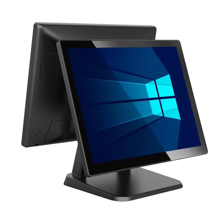 Caixa registradora multifuncional Windows POS Billing Máquina com tela dupla de toque para empresas de varejo e restaurantes