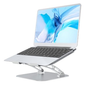Dudukan Laptop ergonomis portabel dapat disesuaikan, dudukan komputer fabrikasi logam - Product Image 4