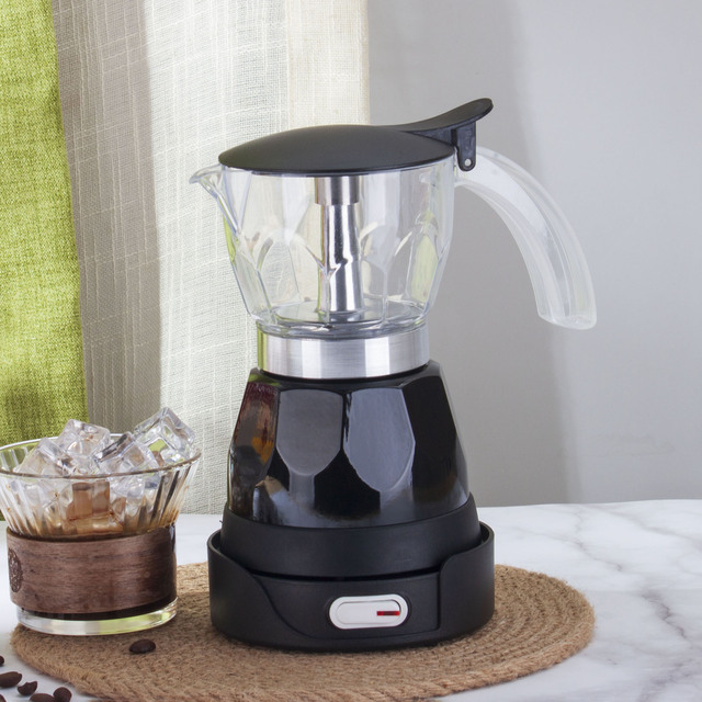 3 Cups Electric Moka Pot Coffee Maker New Design  Household Coffee Maker 3oz 150ml