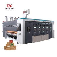 Máquina Automática para Ranurar y Troquelar Papel para Cajas de Cartón Corrugado de 2/3/4 Colores