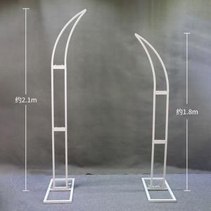 Nouvelle décoration d'arche de fleur de mariage en plein air porte de vache en <span class=keywords><strong>fer</strong></span> forgé avec Arrangement d'arc en métal en forme de cercle - Product Image 5