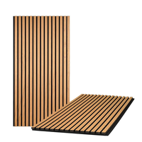 Panneau mural acoustique moderne en placage de bois de chêne 3D, auto-adhésif, MDF, écologique, NRC élevé 1.0, design 3D pour l'intérieur des hôtels