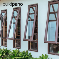 Ventanas de Aluminio con Doble Acristalamiento y Aislamiento, con Persiana, Diseño Moderno, Insonorizadas y Energéticamente Eficientes para Uso en Exteriores