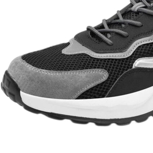 Superfine Leather <b>Big</b> Mesh Breathable Anti-puncture Steel <b>Toe</b> Men's Sport Safety Anti-slip Shoes - Product Image 5