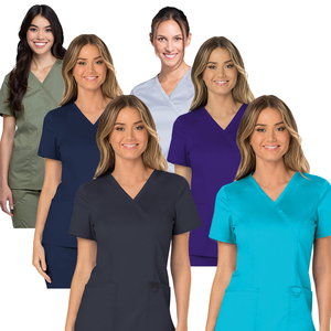 Conjuntos de Uniformes Médicos de Mezclilla de Alta Calidad 2024 para Doctores y Enfermeras de Hospital, Uniformes Elásticos Unisex - Product Image 1