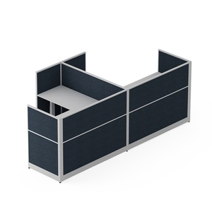 High Quality Modern Office <b>Workstations</b> 2/4/6 Seat Wooden MDF Computer <b>Desk</b> Partition Open Working Area Metal Office Table Home - Product Image 4