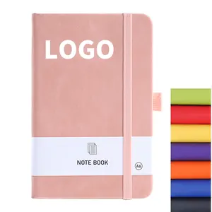 Carnets A5 Pu de carnets de notes avec logo personnalisé de Journal d'école de commerce mignon cadeau personnalisé de promotion en gros