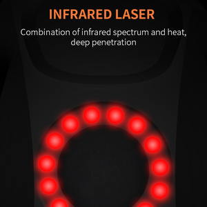 Airbag Luz roja y terapia de masaje Modos de vibración portátiles inteligentes y niveles de calefacción Pantalla LED Articulaciones Masajeador de rodilla - Product Image 3