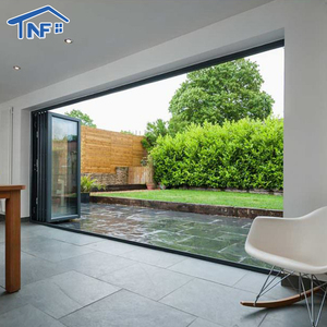 Puerta Plegable de Vidrio Impermeable de Aleación de Aluminio de Alta Transparencia Moderna <span class=keywords><strong>para</strong></span> Balcón de Hotel - Product Image 3