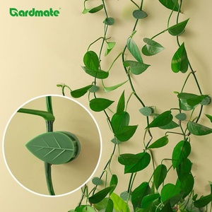 Lot de 50 attaches murales en PP pour plantes grimpantes, clips en forme de feuille vertes pour tomates et plantes rampantes - Product Image 3