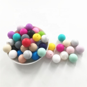 Disponibili Perline Rotonde in <span class=keywords><strong>Silicone</strong></span> <span class=keywords><strong>PVC</strong></span> da 6mm per Creazione di Gioielli Fai-da-Te, Senza BPA, Accessori per Penne con Perline e Distanziatori - Product Image 2