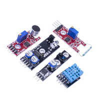 Kit éducatif de modules de capteurs 37-en-1 avec boîtier, incluant un capteur infrarouge et un module relais 5V, ensemble d'apprentissage DIY