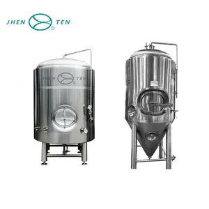 Fermentador cônico de aço inoxidável sanitário, tanque de fermentação do vinho