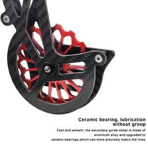 RIDERACE Roue de guidage 13-17T grande taille en fibre de carbone pour vélo de route pliant, poulie de dérailleur arrière en céramique pour <span class=keywords><strong>Shimano</strong></span> <span class=keywords><strong>R7000</strong></span> - Product Image 4