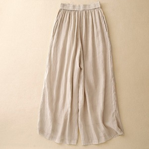 Nuovi Pantaloni Larghi in Cotone e Ramia Ricamati per l'Estate 2026, Stile Giapponese Mori Girl, Eleganti e Comodi - Product Image 5