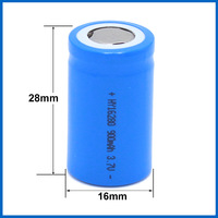 Baterai Lithium Weixin 16280 900 MAh 37V Bersertifikasi KC & CE, Sel Isi Ulang Buatan Cina untuk Elektronik Konsumen