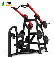 Machine à tirer vers le bas à charge libre SK Pro Gym, en acier Q235 de 3,0 mm, avec poignée large, pour entraînement du dos et bras indépendants, pour clubs de fitness commerciaux