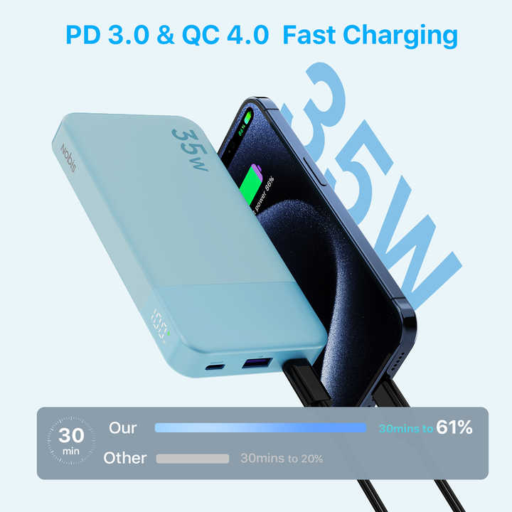 Nobis Power Bank 20000mAh Caricabatterie Nobis Power Bank 20000mAh Caricabatterie